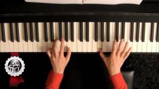 quotSanta Luciaquot Piano Tutorial SLOW [upl. by Otrebogad]