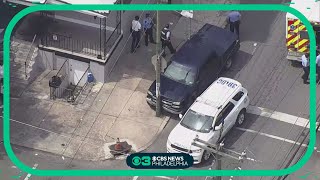 Officer injured while chasing stolen vehicle in North Philadelphia police say [upl. by Mairhpe]