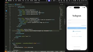 ASMR Programming  React Native Instagram Login Screen Design  No Talking [upl. by Rednasxela109]