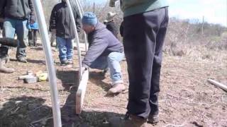 How to build a low cost hoophouse Hmong version [upl. by Christiana]