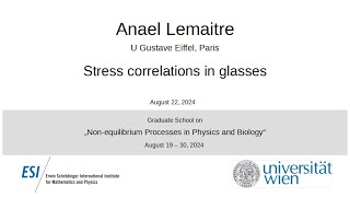 Anael Lemaitre  The potential energy landscape perspective on plasticity and flow I [upl. by Amati]