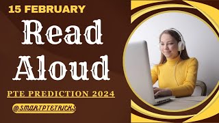 PTE READ ALOUD FEBRUARY 2024  MOST REPEATED IN EXAMS [upl. by Aynot]