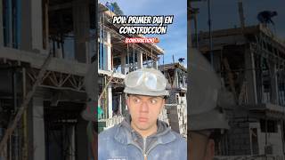 Primer día en construcción 🦺🚧 construccion construction edificios obreros cemento grua [upl. by Eldwon]