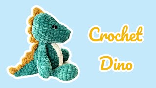 How to crochet a Dinosaur 🦖  Amigurumi Dino 🦖❤️ crochet dino toy Easy Amigurumi tutorial [upl. by Nwahsyar]