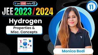 Hydrogen L2  Properties amp Misc Concepts  jee2024 jee2025 jeechemistry monicabedi [upl. by Yarrum]