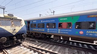 Train departing station track sounds Indian railways [upl. by Fording419]