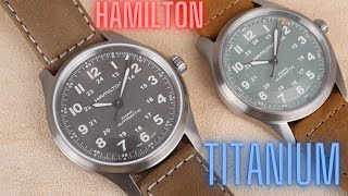 38mm or 42mm Hamilton Khaki Field Titanium [upl. by Ludwigg]