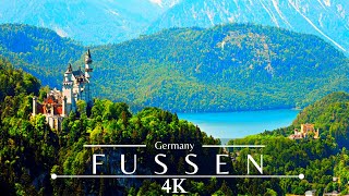 Fussen Germany 4K 🇩🇪  Bavaria  Neuschwanstein Castle [upl. by Wagner]