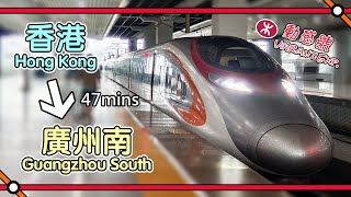 🚄 MTR trains on China HighSpeed Rail Hong Kong West Kowloon to Guangzhou South journey [upl. by Furlong]