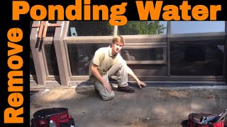 RoofSlope Explained  3 Easy Steps to Eliminate Ponding Water [upl. by Bartel]