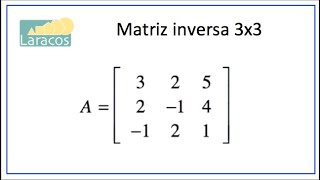 Como calcular la matriz Inversa 3X3 [upl. by Eriha561]