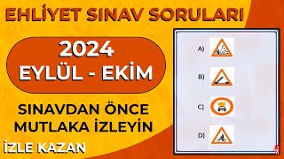 2024 EYLÜL EHLİYET SINAVI HAZIRLIK SORULARI  Bu Soruları Kaçırmayın  2024 Ehliyet Sınav Soruları [upl. by Nidnerb]