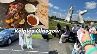 Visited kelpies glascow  2nd day in Scotland 🏴󠁧󠁢󠁳󠁣󠁴󠁿 friend like sister❤️ [upl. by Kaden]