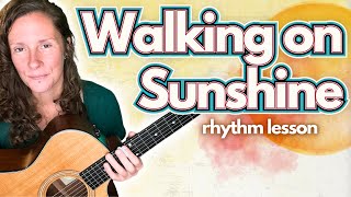 How to play KATRINA amp THE WAVES Walking on Sunshine  GUITAR TUTORIAL [upl. by Rollet]