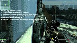 CoD MW3  Downturn out of Map  after Patch  Knife Jump Tutorial  German [upl. by Adnamor]