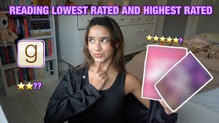 READING THE HIGHEST RATED amp LOWEST RATED BOOKS ON GOODREADS ⭐️📚  spoiler free reading vlog [upl. by Ttsepmet]