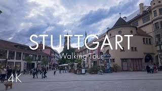 Stuttgart  City Center  Walking Tour  4K [upl. by Dhruv629]