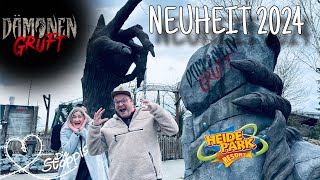 DÄMONEN GRUFT 😈  Die NEUHEIT 2024 im Heide Park Resort [upl. by Zela]