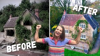 ONE YEAR in 15 minutes RENOVATING a Crumbling Cottage [upl. by Godfrey]