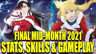 2021 FINAL MIDMONTH NOEL and NINNY CHRISTMAS VERSION STATS amp SKILLS Bleach Brave Souls [upl. by Falda922]