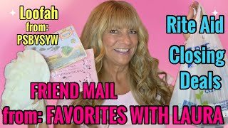 Friend Mail  Rite Aid Deals amp Loofah Review from PSBYSYW amazon FavoritesWithLaura [upl. by Aylsworth373]