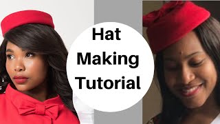 Hat Tutorial Red Pillbox Hat [upl. by Ploss]