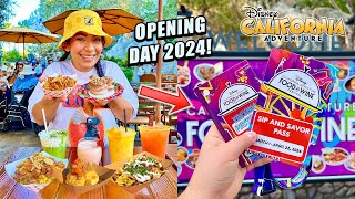 🍇 2024 FOOD amp WINE FESTIVAL OPENING DAY  NEW Food Merch Shows  MUCH MORE  Disneyland Resort [upl. by Esenaj371]