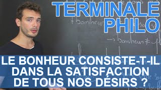 Bonheur satisfaction et désirs  Philosophie  Terminale  Les Bons Profs [upl. by Isabeau]