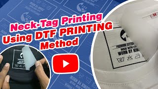 How To Private Label Your TShirts By Creating Tagless Labels Using DTF [upl. by Fairbanks]