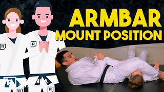 Easy Arm Bar From Mount For Kids [upl. by Ribaudo]