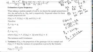 Leclure 4 Random Mating Population Lecture 4 Part 1 [upl. by Rachaba]