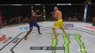 UFC202 Anthony Johnson vs Glover Teixeira knockout Punches 13 seconds of R1 [upl. by Menzies739]