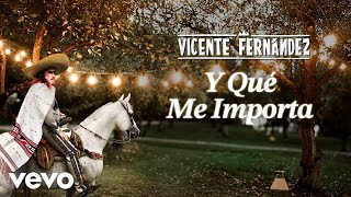 Vicente Fernández  Y Qué Me Importa LetraLyrics [upl. by Tutt157]