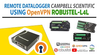 Remote Datalogger Campbell Scientific using OpenVPN Modem RobustelL4L [upl. by Muffin297]