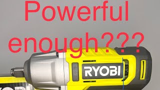 Torque 500Nm RYOBI ONE 18V Cordless 12 in Impact Wrench Kit with 40 Ah Battery and Charger [upl. by Sudnak654]