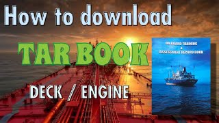 How to download TAR BOOK Tar Book online apply  TAR BOOK FOR WATCHKEEPING [upl. by Stelu]