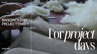 Bareback Pad Pt 1  Leather Working Projects  Equestrian Vlog [upl. by Oal220]