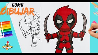 Cómo Dibujar a Deadpool Paso a Paso  Deadpool amp Wolverine  Deadpool 3  Dibujos Fáciles [upl. by Meyers]