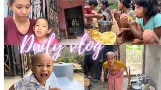 Chwng para phyjak 🤗  tini markhe thepung chalaikha 🤣 dailyvlog BijoyaDebbarmatx2js [upl. by Yesteb17]