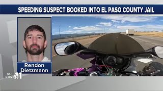 Motorcyclist booked in El Paso county Jail [upl. by Anirroc]