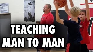 Teaching Man To Man Help Defense In Basketball [upl. by Tremain]