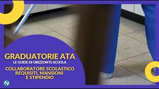 Graduatorie ATA terza fascia il collaboratore scolastico mansioni e stipendio [upl. by Ahsema]