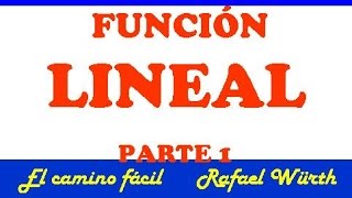 FUNCIÓN LINEAL  PARTE 18  IMAGEN Y PREIMAGEN GRÁFICO [upl. by Martreb]