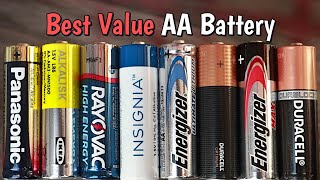 Best Value AA Battery Longest Lasting AA For The Price [upl. by Afrika]