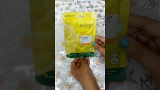 Garnier sheet mask review  garnier  mask  serum beauty face [upl. by Ghassan]