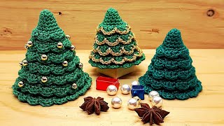 Weihnachtsbaum häkeln  christmas tree crochet tutorial [upl. by Tnerb294]