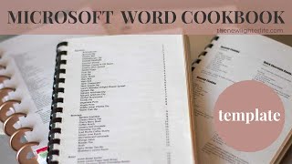 How to Create a Family Cookbook Template in Microsoft Word [upl. by Glory]