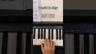 Dont Be Shy  Karol G amp Tiësto piano tutorial clasesdepiano karolg pianofacil [upl. by Cliff]