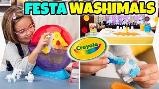 FESTA WASHIMALS CRAYOLA Nuovi Cuccioli Giochi e Attività Creative [upl. by Canter]