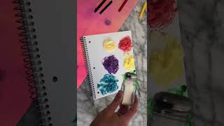 how to make slime from conditioner and old marker 💧🌈 [upl. by Matthew746]